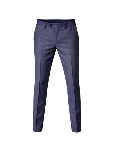 FRANZESE COLLECTION Stefano De Martino linen trousers Blue 4C10EAUTXEEVUE76