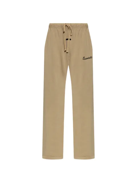 FEAR OF GOD ESSENTIALS Flare logo-patch drawstring track pants Neutrals 130SP268652F