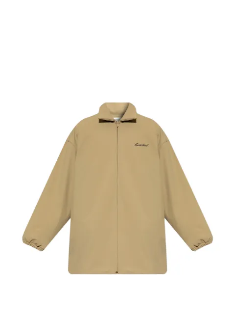 FEAR OF GOD ESSENTIALS Essentials logo-embroidered zip-up jacket Neutrals 202SP264112F