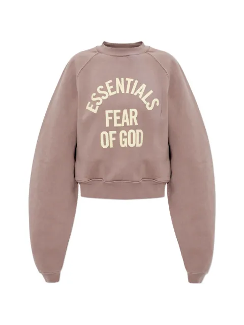FEAR OF GOD ESSENTIALS logo-print sweatshirt Neutrals 192SP267832FW