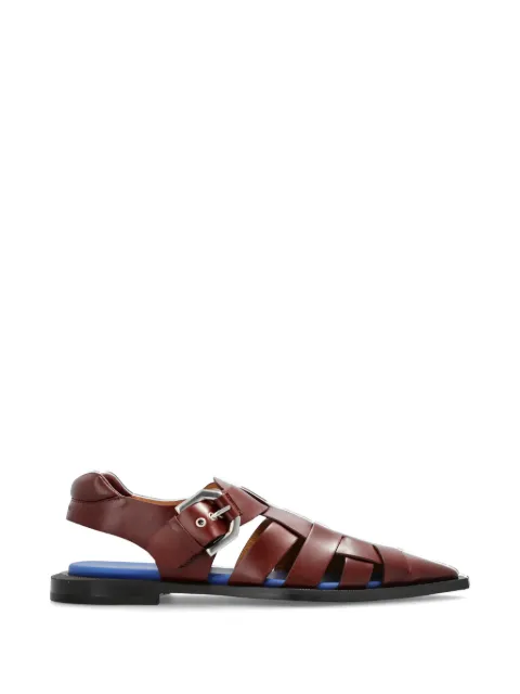 Lanvin pointed-toe sandals Brown FMSAGS0CCALFP26