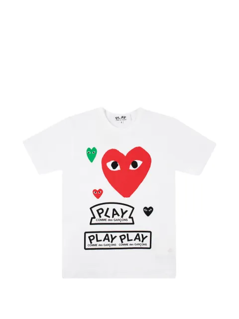 Comme Des Garçons logo-print T-shirt White AXT2790511