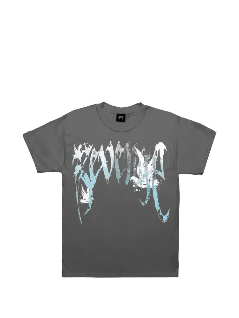 Revenge graffiti-print T-shirt Grey 9D104D16