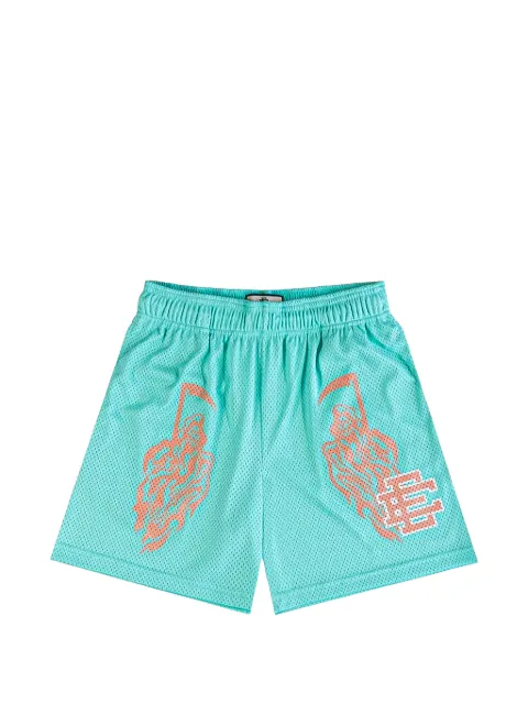 ERIC EMANUEL x Warren Lotas graphic-print shorts Blue EE384