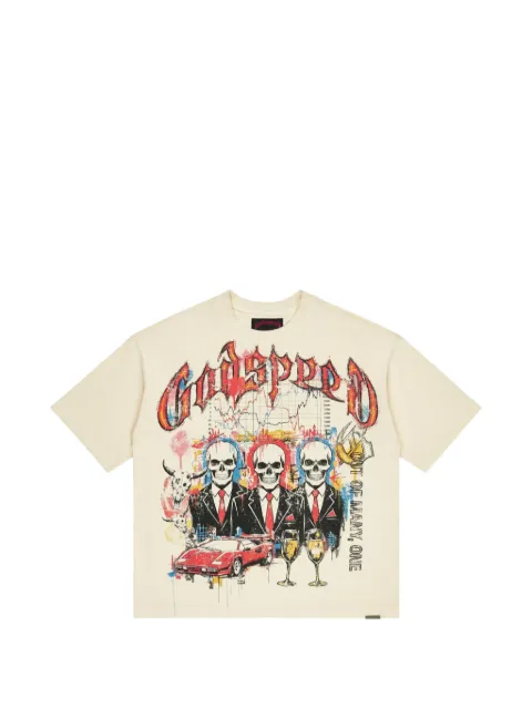 GODSPEED graphic-print A.T.H. T-shirt Neutrals GS165