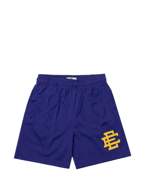 ERIC EMANUEL logo mesh shorts Purple EE386
