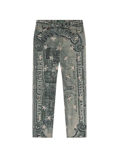 Denim Tears C.R.E.A.M. graphic-print jeans Grey DT588