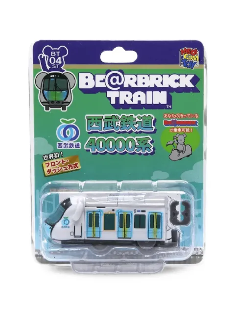 MEDICOM TOY Seibu Railway 40000 Series Be@rbrick train figure White MEDI3088