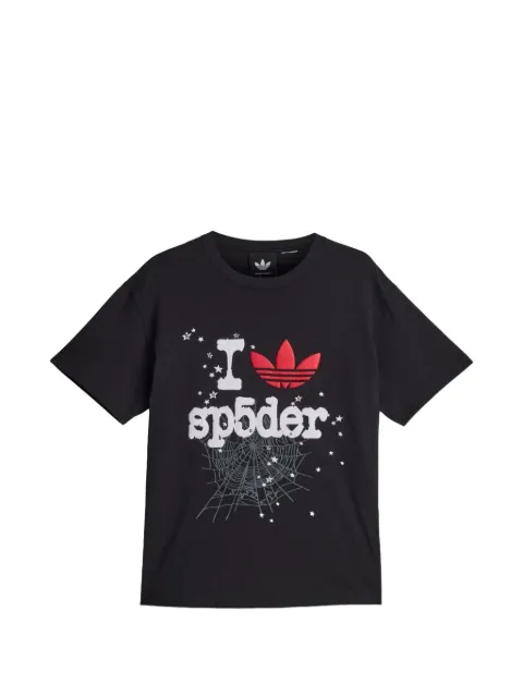 adidas X Sp5der graphic-print T-shirt Black KR0754