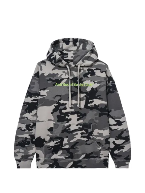 Anti Social Social Club camouflage-print hoodie Grey ASSC030
