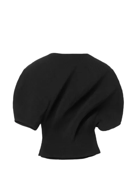Séfr Naomi draped crinkled blouse Black NAOMI