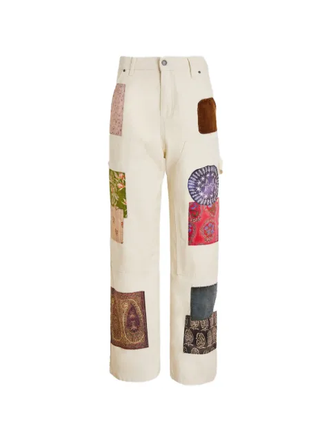 FOUND patchwork tapestry trousers Neutrals FOSS26PA030126358