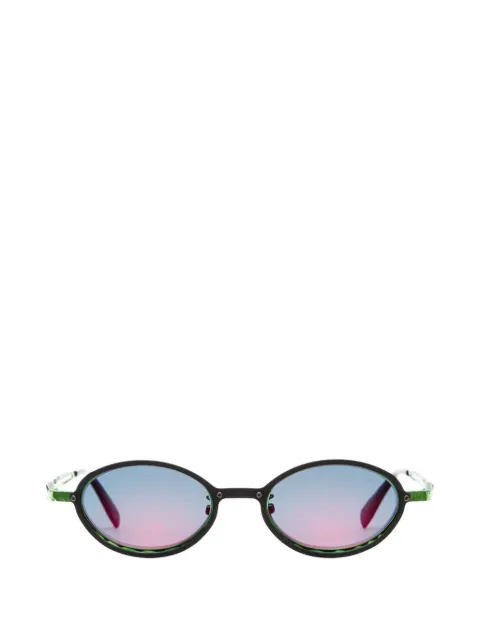 Kuboraum round-frame sunglasses Black H18