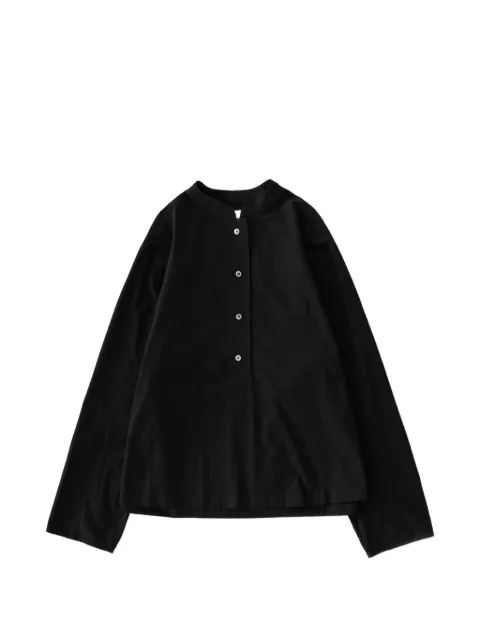 Studio Nicholson Vega half-button shirt Black SNVEGA
