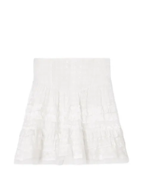 GANNI skirt in broderie anglaise White A1090282