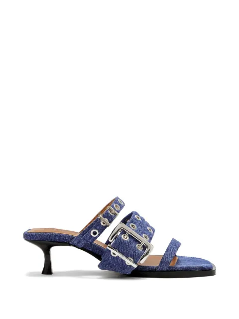 GANNI buckle-strap sandals Blue D1030013