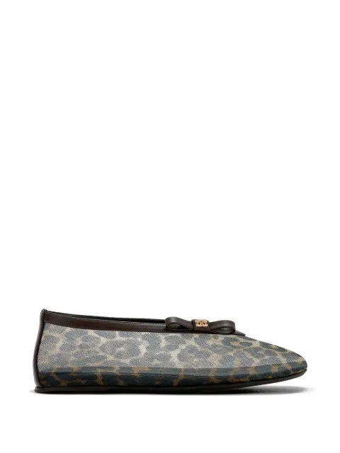 GANNI Jenny leopard-print ballet flats Black D1020011