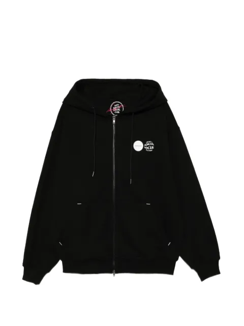 SONGZIO x ASSC zipped hoodie Black MI2TS751BK