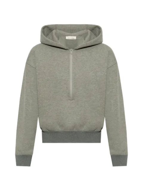 FEAR OF GOD ESSENTIALS logo-patch hoodie Grey 192SP269193FW