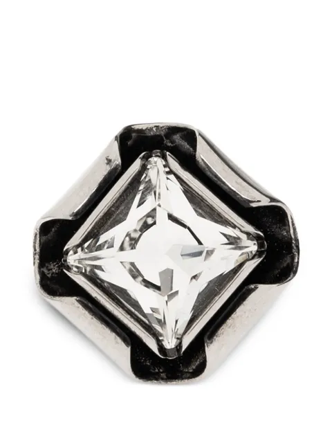 Givenchy crystal-embellished geometric ring Silver BF30MBF005
