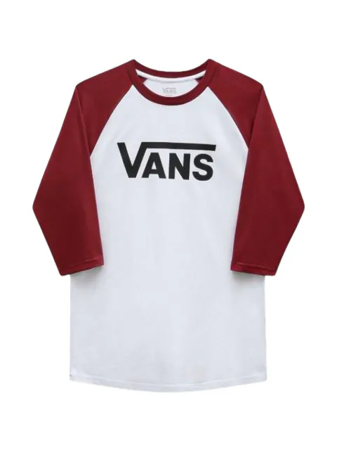 Vans logo-print raglan-sleeve T-shirt White VN0002QQBWM