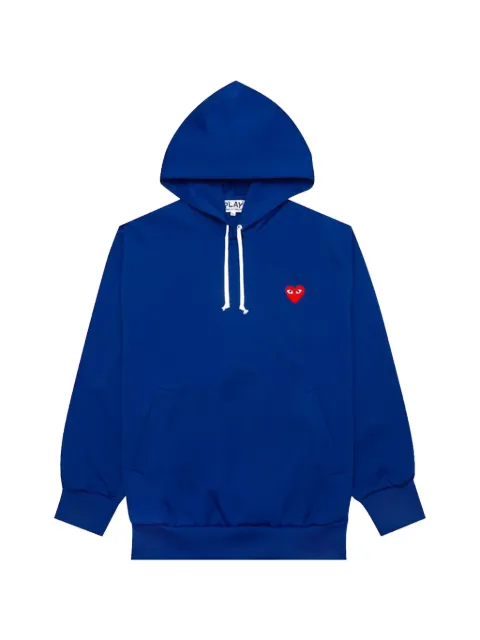 Comme Des Garçons Play heart-patch hoodie Blue AZT174051