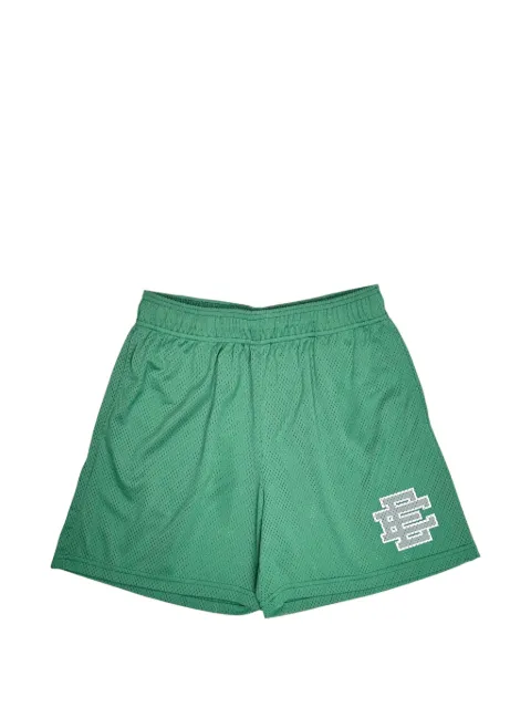 ERIC EMANUEL mesh logo-print shorts Green EE377