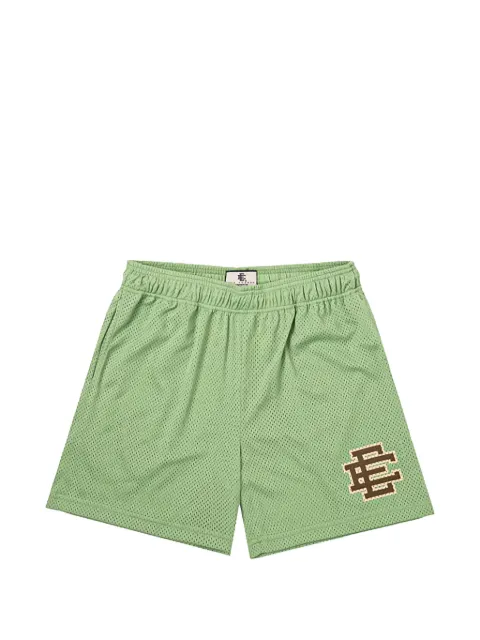 ERIC EMANUEL logo-print mesh shorts Green EE357
