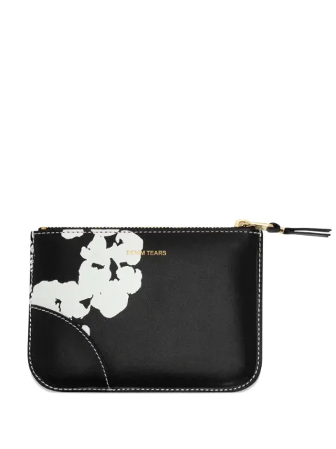 Denim Tears x Comme des Garçons leather zip wallet Black DT595