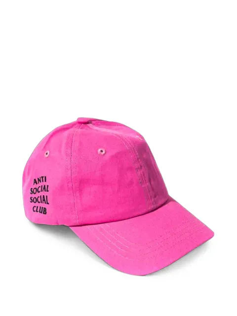 Anti Social Social Club logo-print baseball cap Pink ASSC032