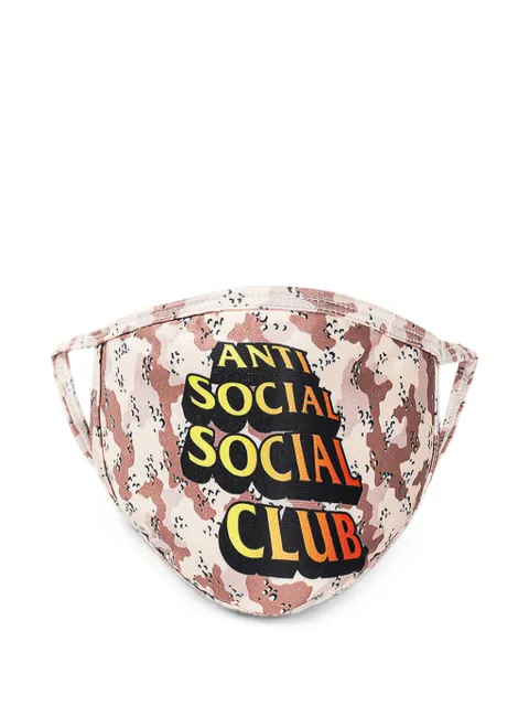 Anti Social Social Club logo-print face mask Neutrals ASSC031