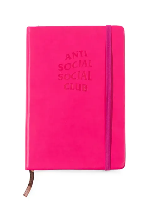 Anti Social Social Club logo-debossed notebook Pink ASSC027