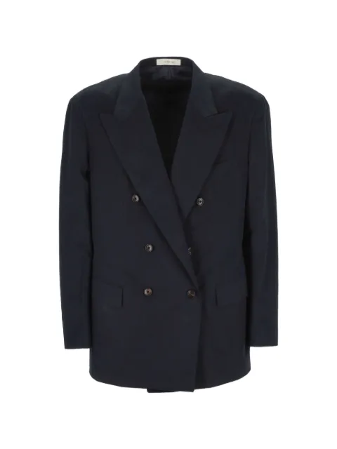 Umit Benan double-breasted peak-lapels jacket Blue QSM444016180690