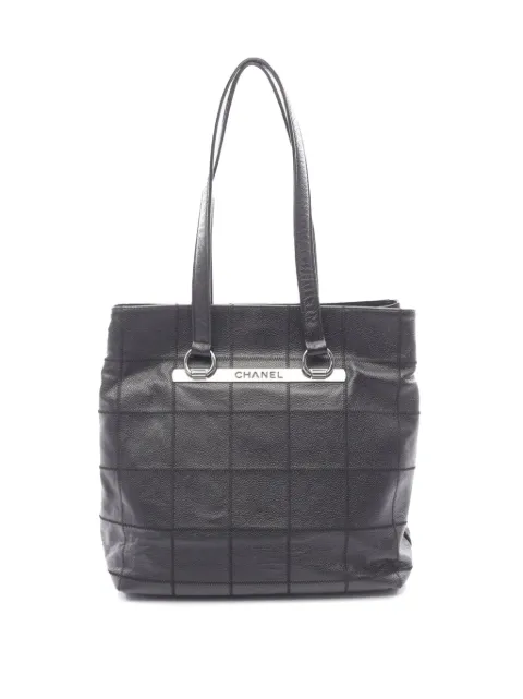 CHANEL Pre-Owned 2004-2005 CC Chocolate Bar Caviar tote bag Black ZZK4FROSP2CPFJOE