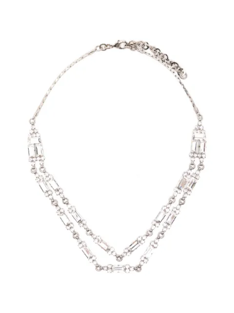 Alessandra Rich crystal-embellished layered necklace Silver FABA3312J0024