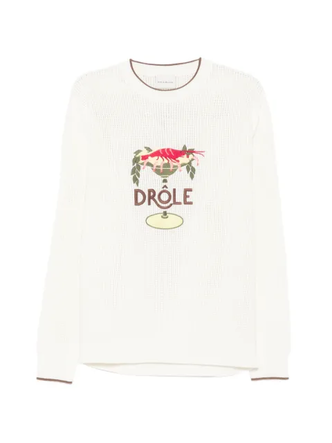 Drôle De Monsieur Maille Lobster Cup sweater Neutrals JPO198CO207