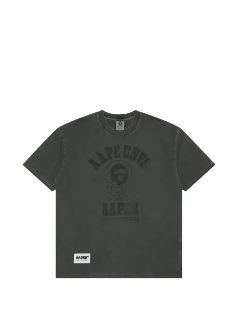 AAPE BY *A BATHING APE® AAPER graphic-print T-shirt Grey AAPTEM1619XXO