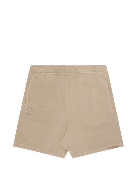 AAPE BY *A BATHING APE® Moonface embroidered shorts Neutrals AAPSPMA675XXM