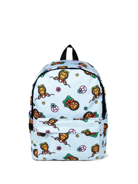 *BABY MILO® STORE BY *A BATHING APE® medium Baby Milo graphic-print backpack Blue 0MXBGW4275XXQ