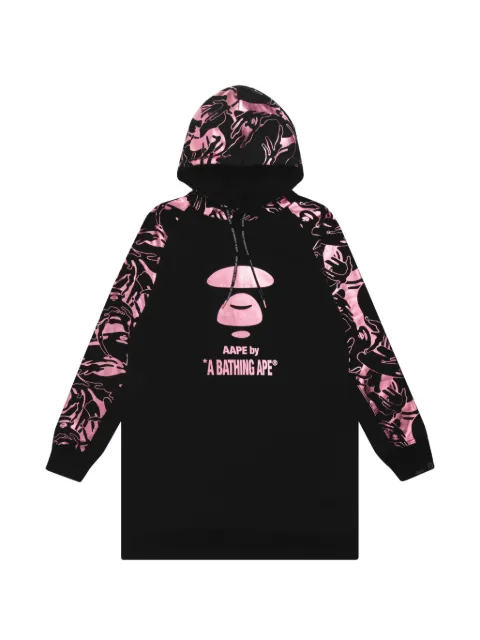 AAPE BY *A BATHING APE® hoodie mini dress Black AAPDSW8333XXD