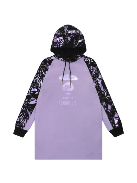 AAPE BY *A BATHING APE® Camo-print hoodie dress Black AAPDSW8333XXD