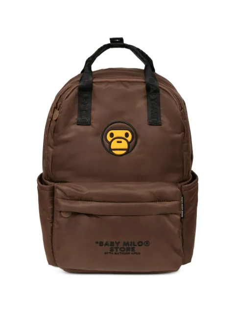 *BABY MILO® STORE BY *A BATHING APE® Baby Milo embroidered backpack Brown 0MXBGW4442XXQ