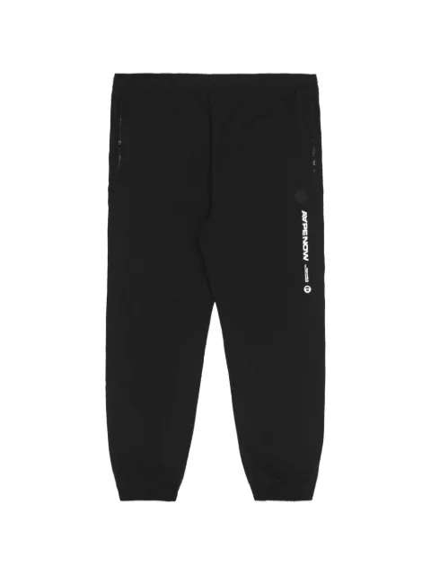 AAPE BY *A BATHING APE® Moonface patch track pants Blue AAPPTM6944XXK