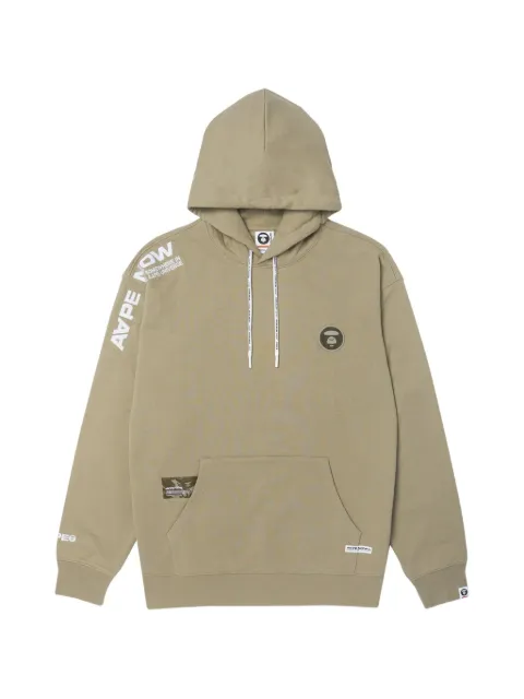 AAPE BY *A BATHING APE® Moonface patch hoodie Neutrals AAPSWMA309XXL