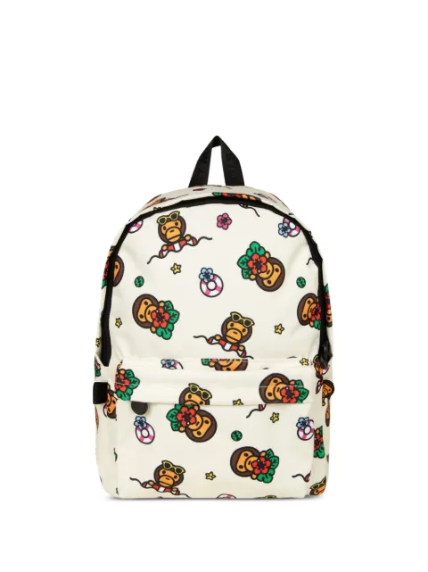 *BABY MILO® STORE BY *A BATHING APE® Baby Milo graphic-print backpack Neutrals 0MXBGW4275XXQ