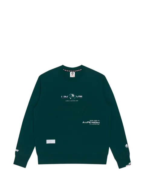 AAPE BY *A BATHING APE® graphic-print sweatshirt Green AAPSWM3809XXH