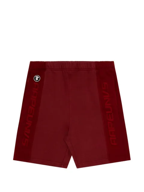 AAPE BY *A BATHING APE® moonface embroidered sweat shorts Grey AAPSPM6994XXK