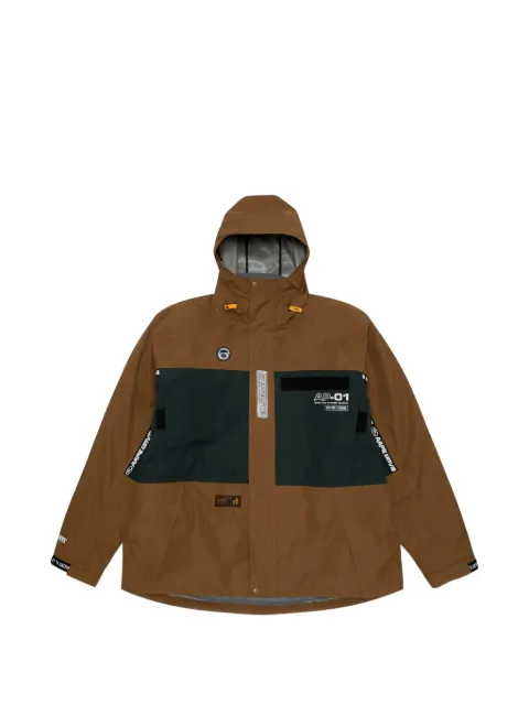 AAPE BY *A BATHING APE® moonface convertible utility jacket Black AAPJKM7541XXJ