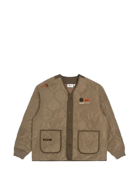AAPE BY *A BATHING APE® X Alpha Industries quilted M-65 jacket Neutrals AAPJKM9618XXJ