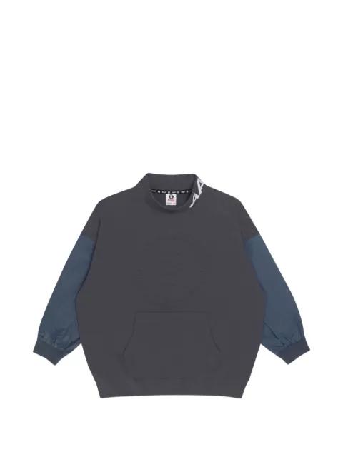 AAPE BY *A BATHING APE® logo-embossed panelled sweatshirt Grey AAPSWW3846XXH